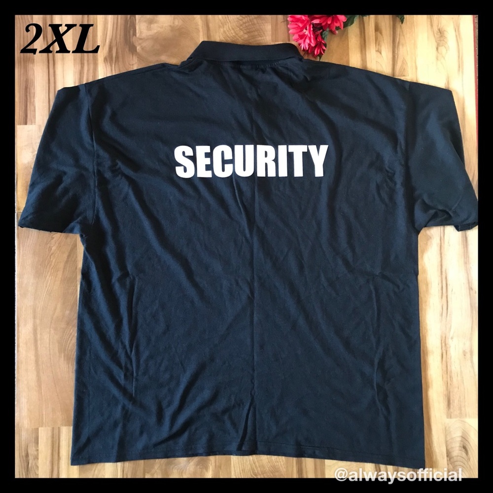 BLACK “SECURITY” POLO